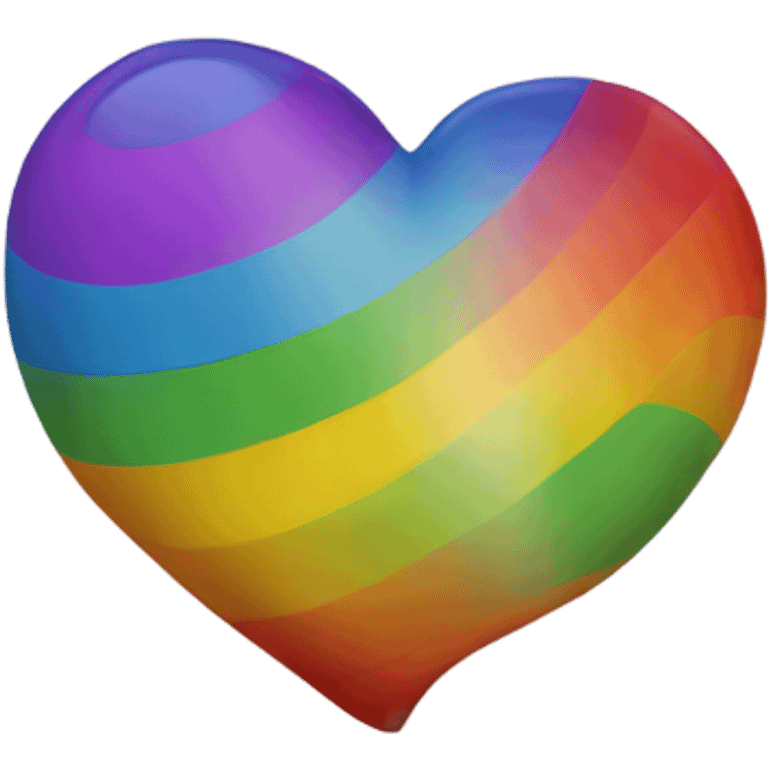 Rainbow heart emoji