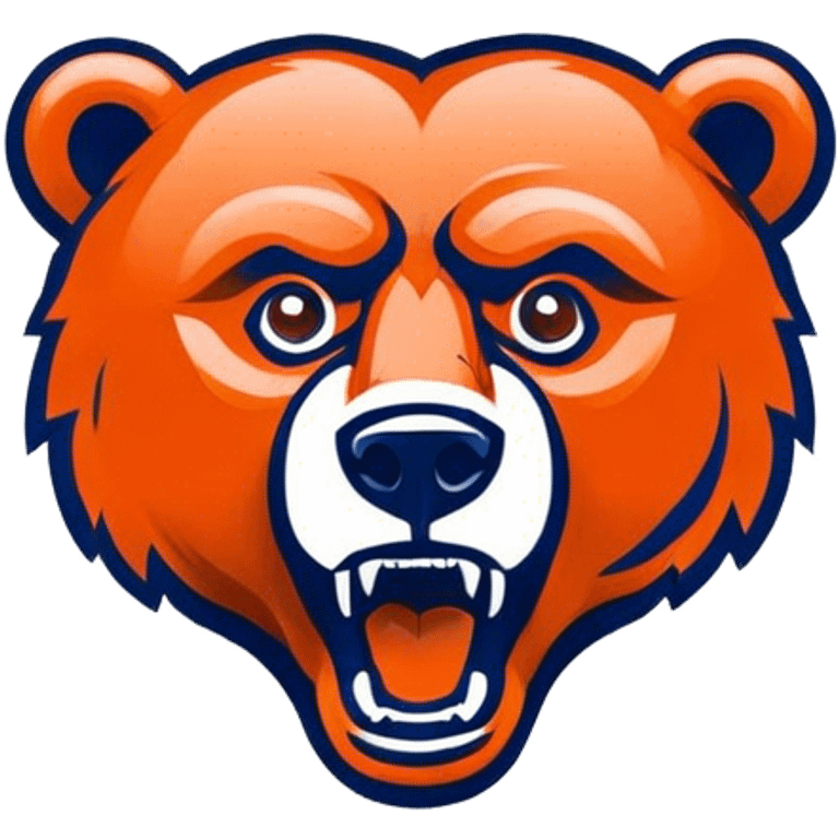 nfl custom bears logo emoji