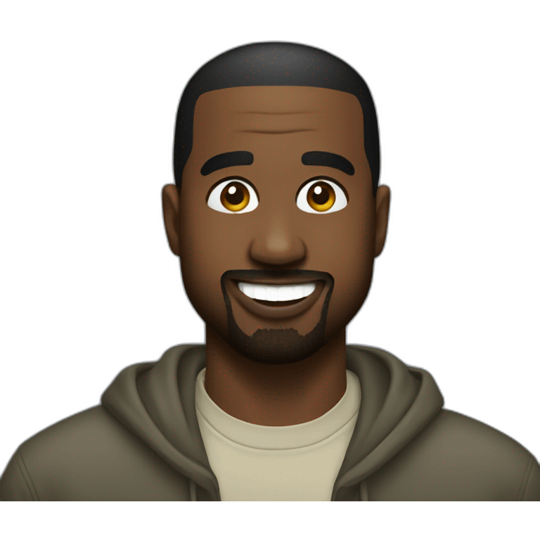 Kanye west smiling  emoji