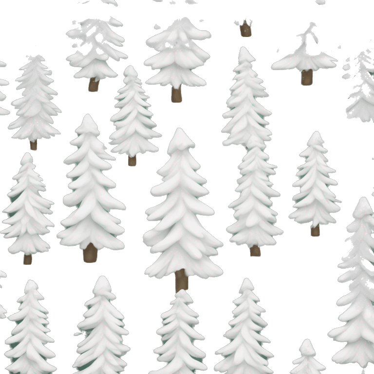  actual white fir christmas tree isolated.  emoji