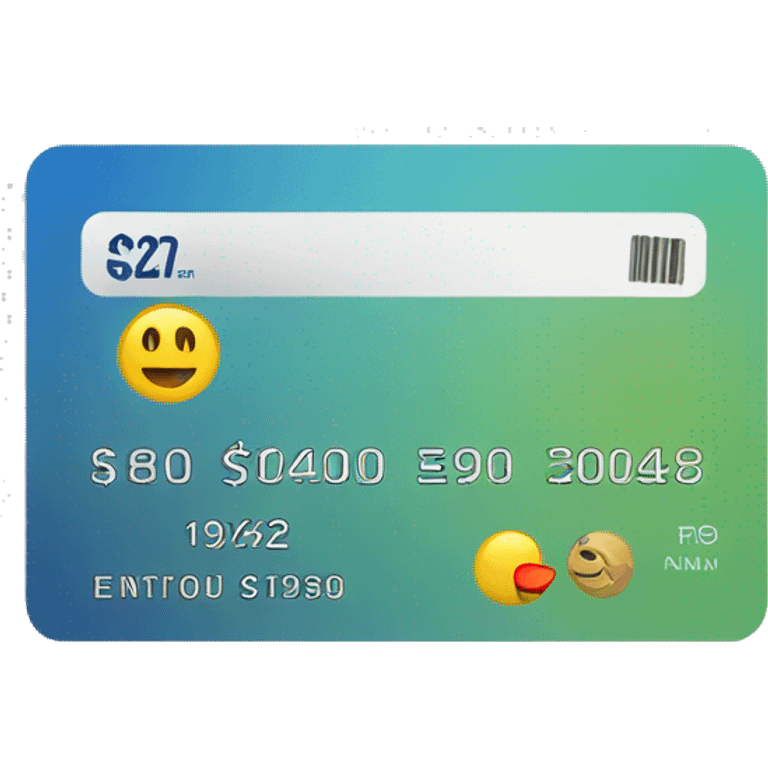 Payment card emoji