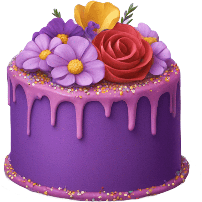 Purple cake emoji