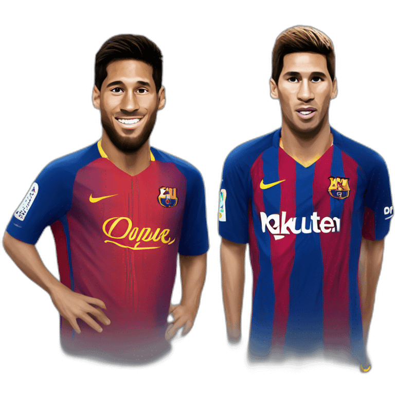 Messi neymar and suarez emoji