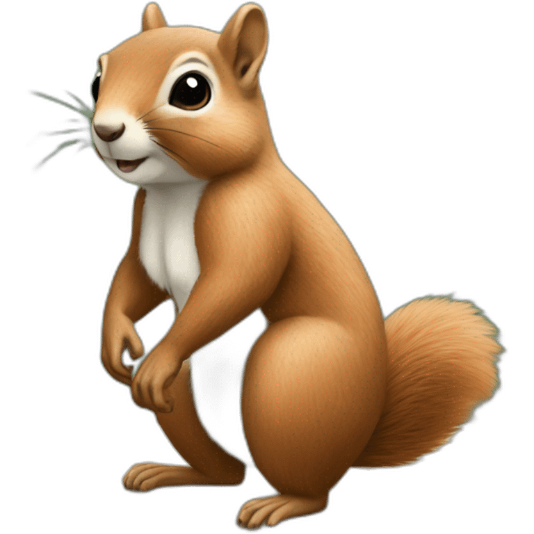 Squirrel in leotard  emoji