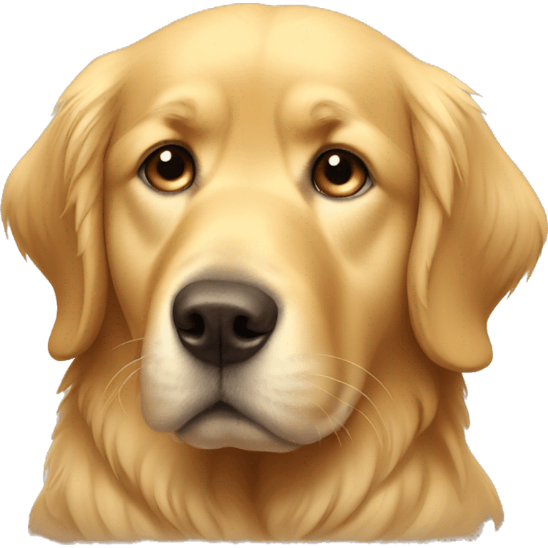 sad golden retriever  emoji