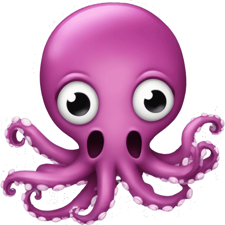 Octopus with big lips emoji