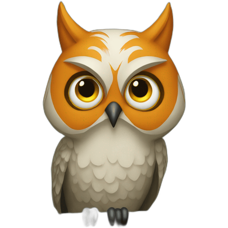 the owl protects the fox emoji