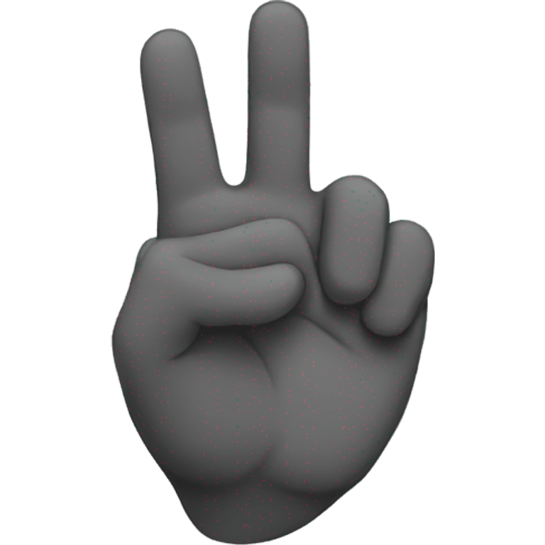 Rock on hand sign emoji