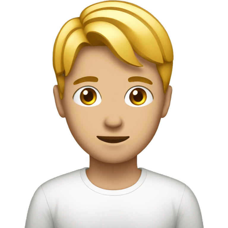 Young man in French Cut emoji