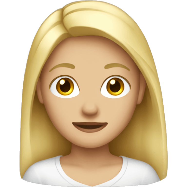 Blonde teenager emoji