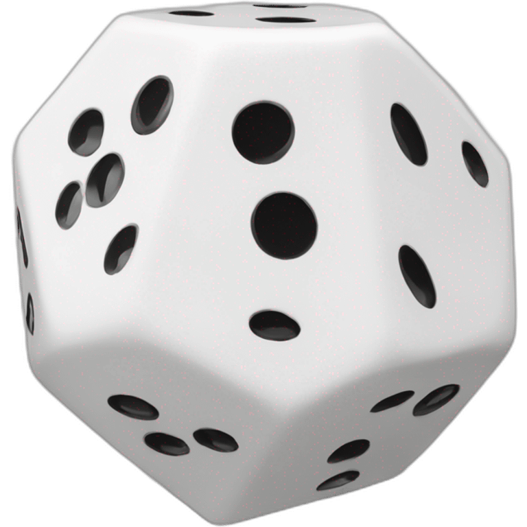 D20-dice black and white emoji