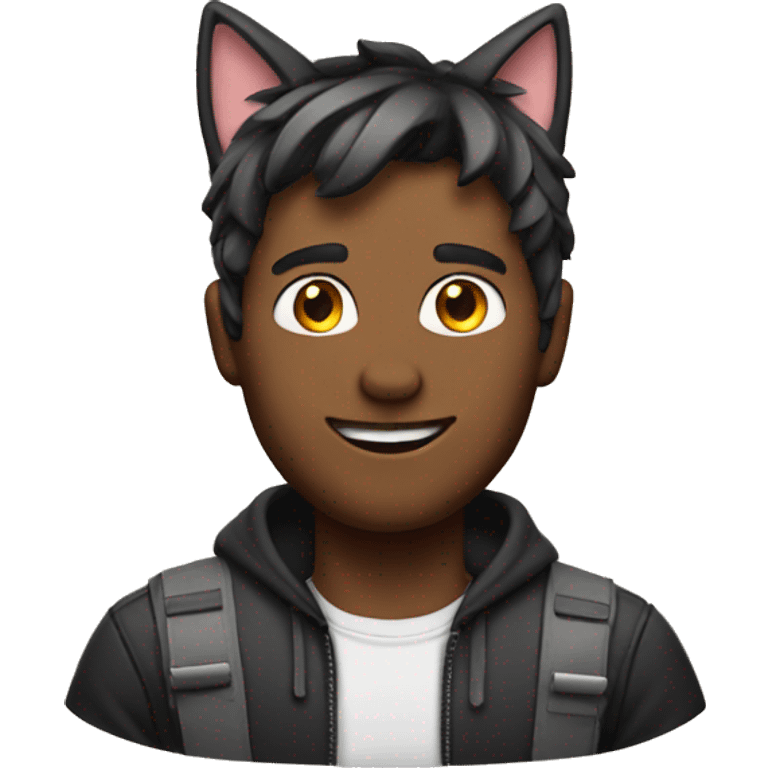 A guy with cat ears  emoji