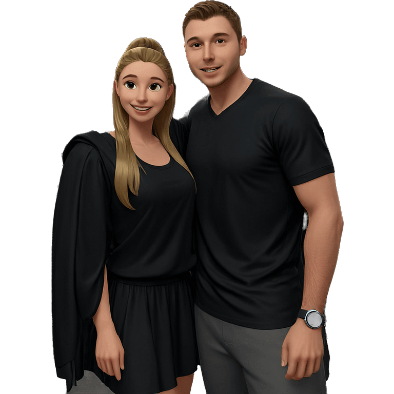 smiling couple in night attire emoji