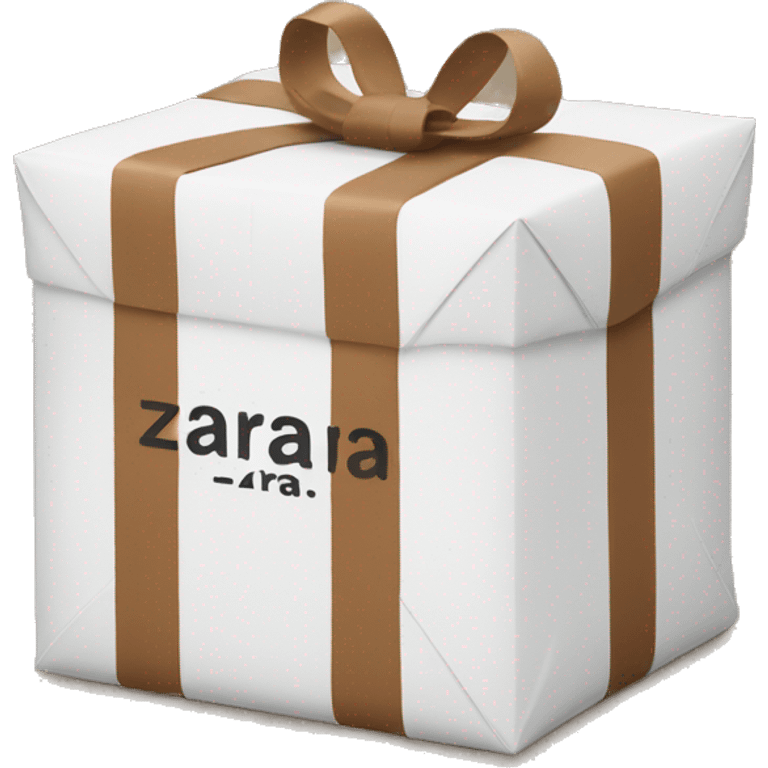 package with the inscription ZARA emoji