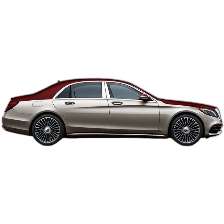 two-tone Mercedes s maybach 2023 profile view emoji