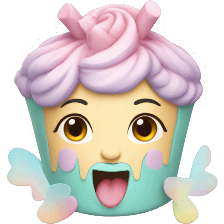 Fairy pastel cake emoji