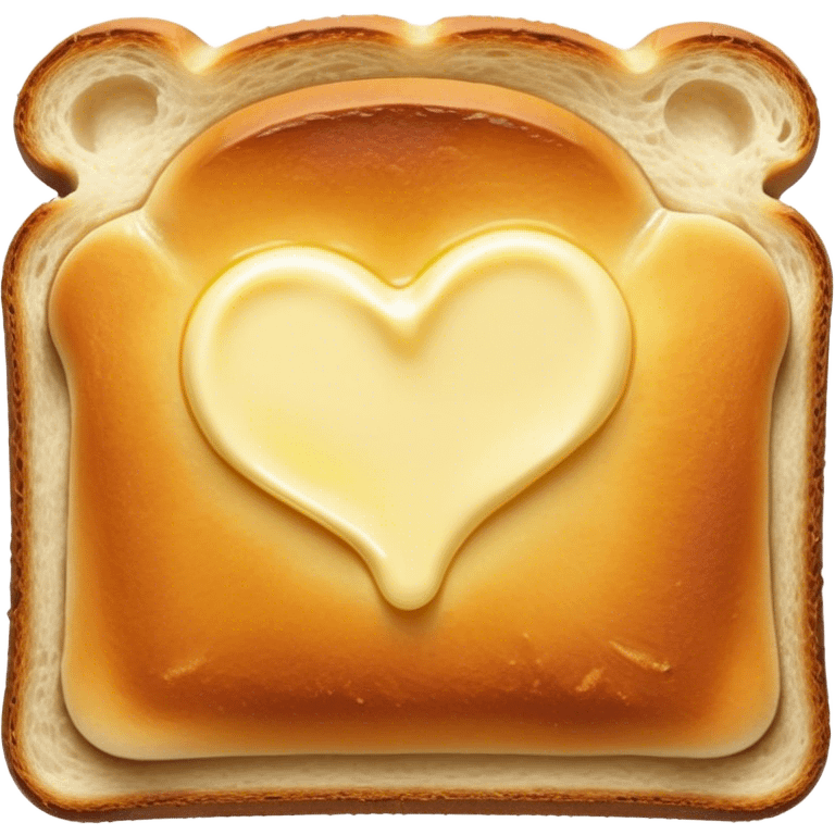 Cinematic warm toasted bread, golden-brown edges, butter melting into the surface, slightly crispy texture, simple and comforting, warm glowing background, inviting and homely. emoji