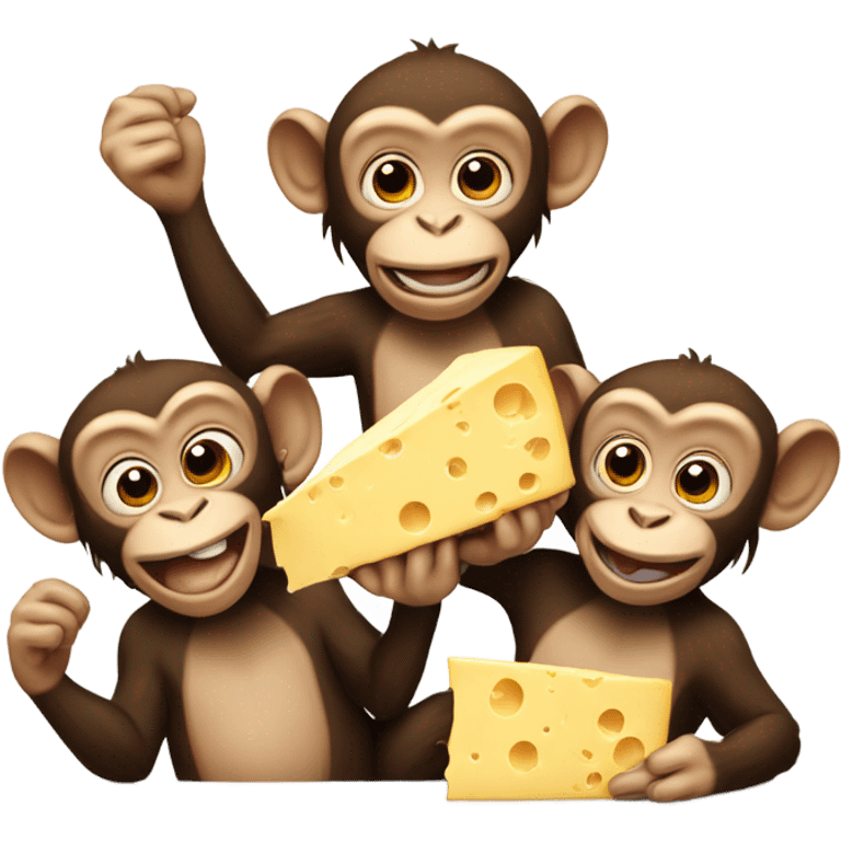 cheese eating surrender monkeys  emoji