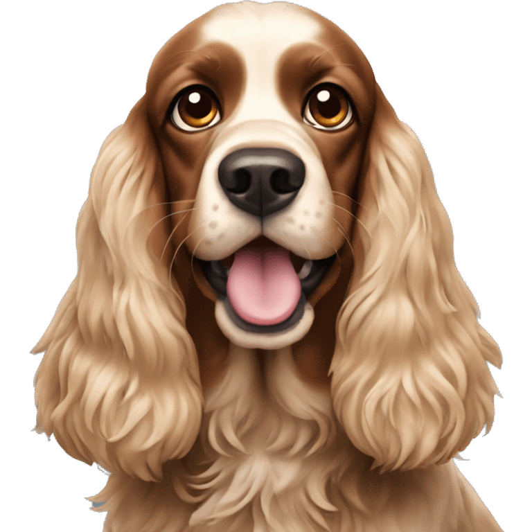 crazy cocker spaniel  emoji