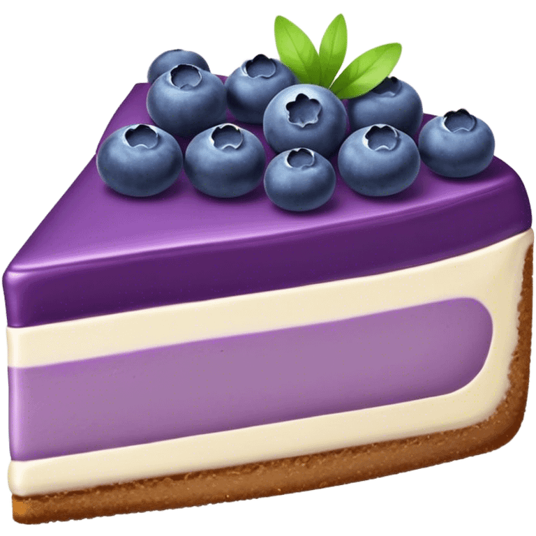 Purple cheesecake blueberry emoji