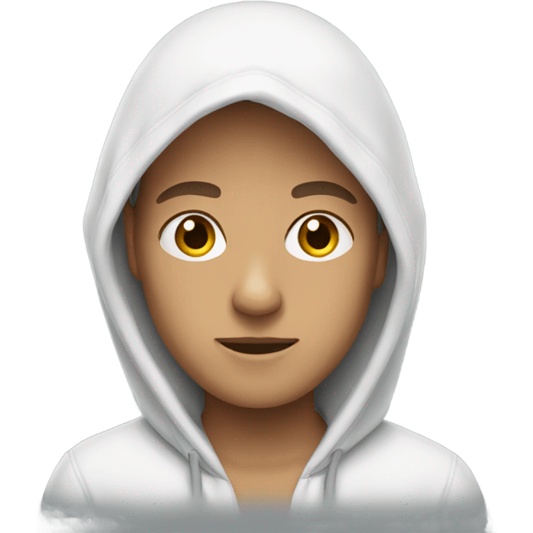 White hoodie emoji