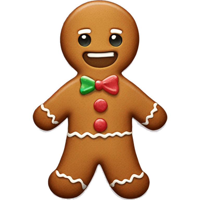 Gingerbread man emoji