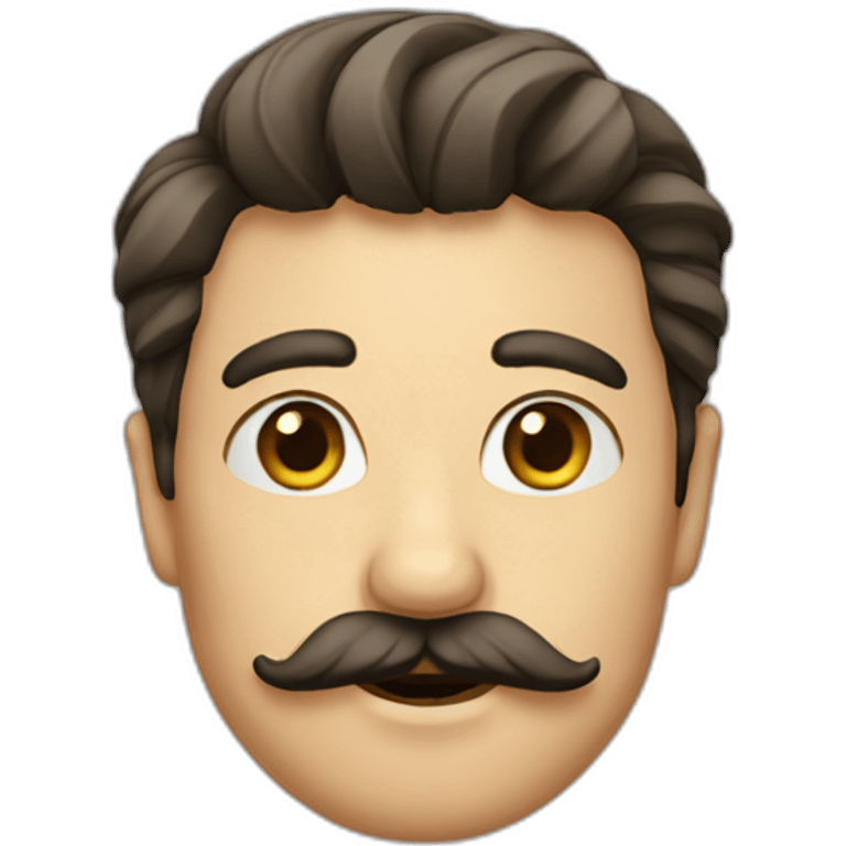 homme petite moustache emoji