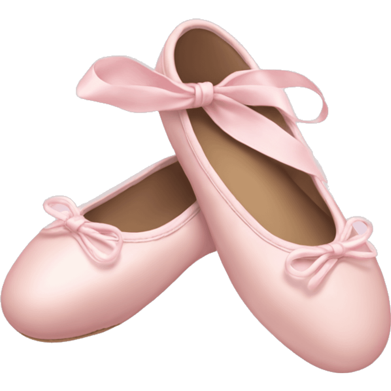 Pale pink ballet shoes emoji