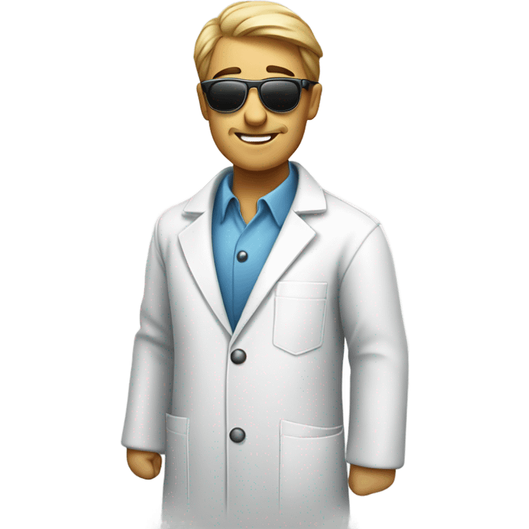 Lab with sunglasses emoji