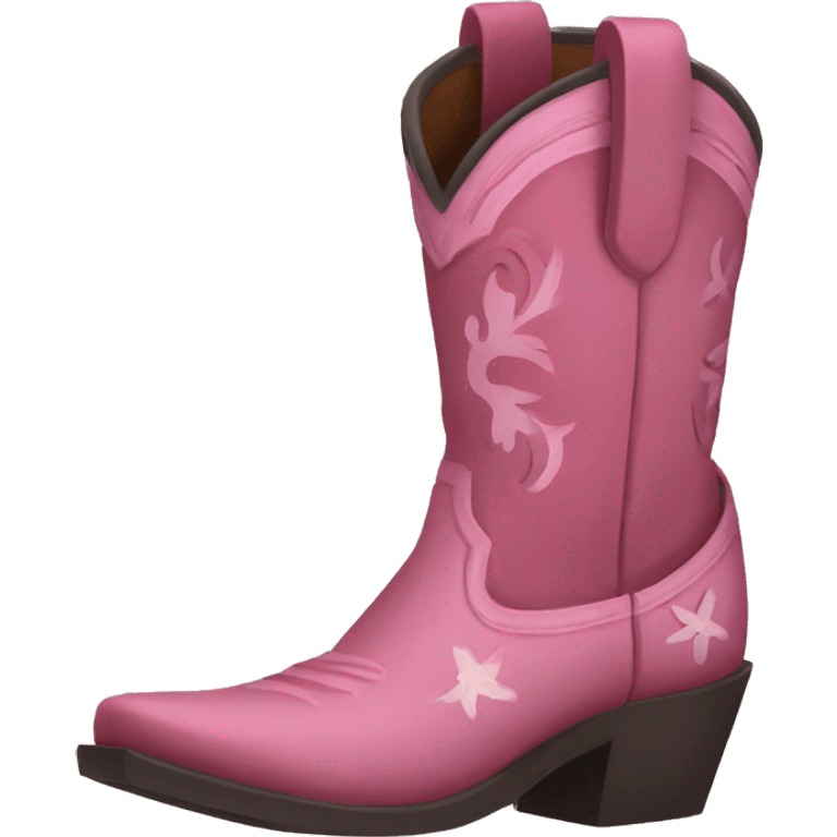 Girly square toed cowboy boots emoji