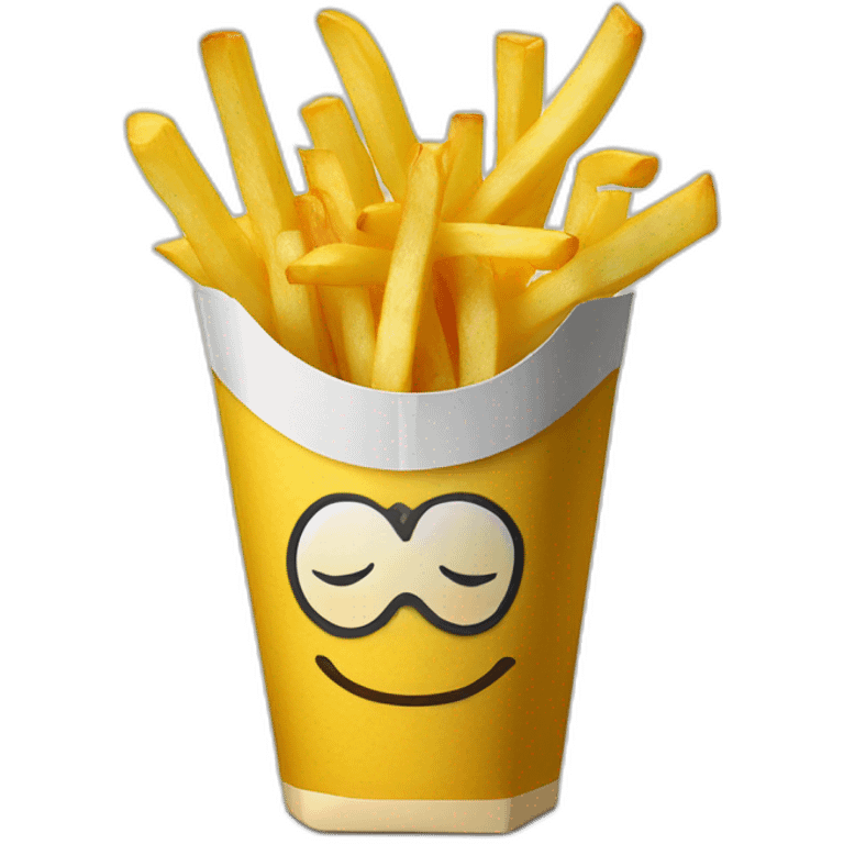 frites dans une poubelle emoji