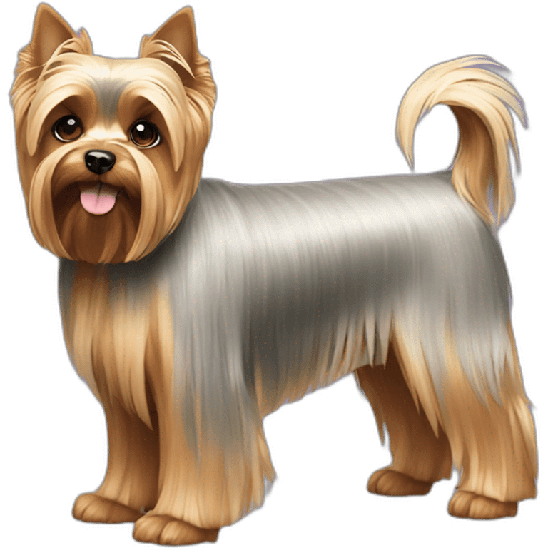 dog yorkshire terrier full body emoji