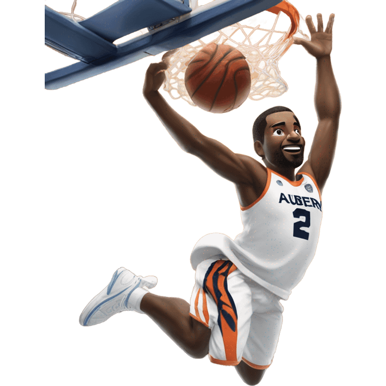 Auburn dunks on zebra emoji