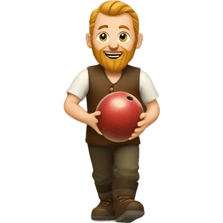 Dwarf bowling emoji