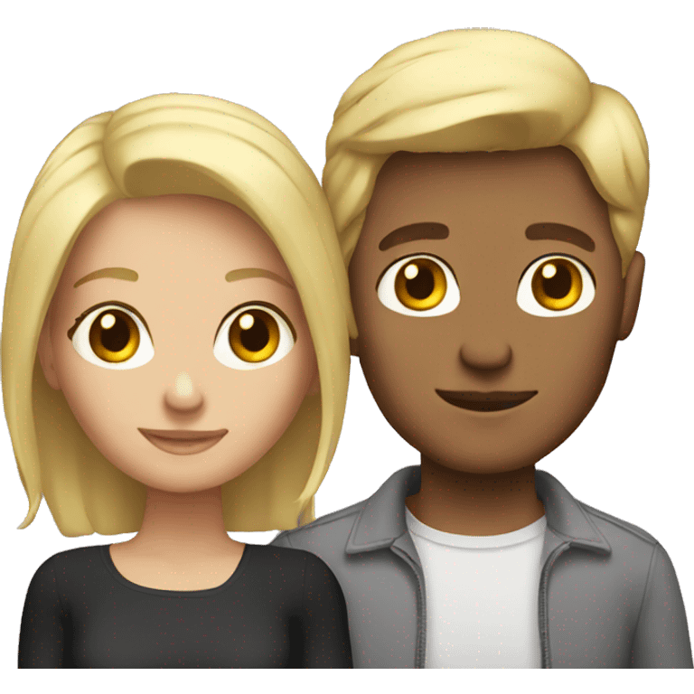 Blonde couple  emoji