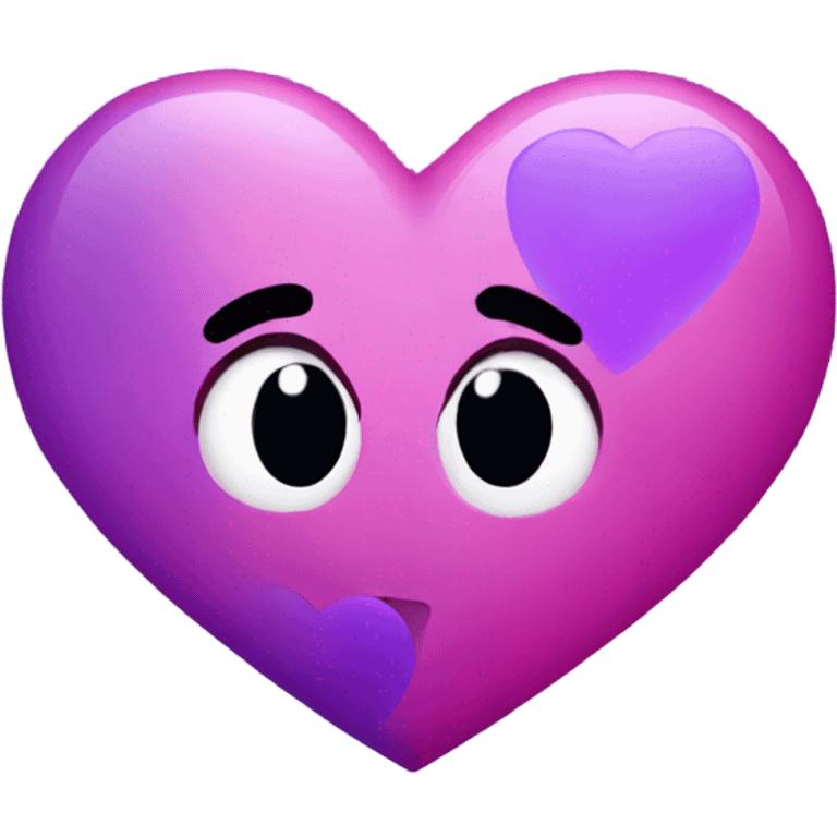 pink and purple heart emoji