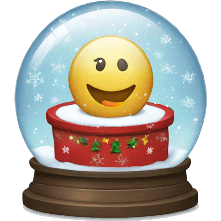 Christmas snowglobe emoji