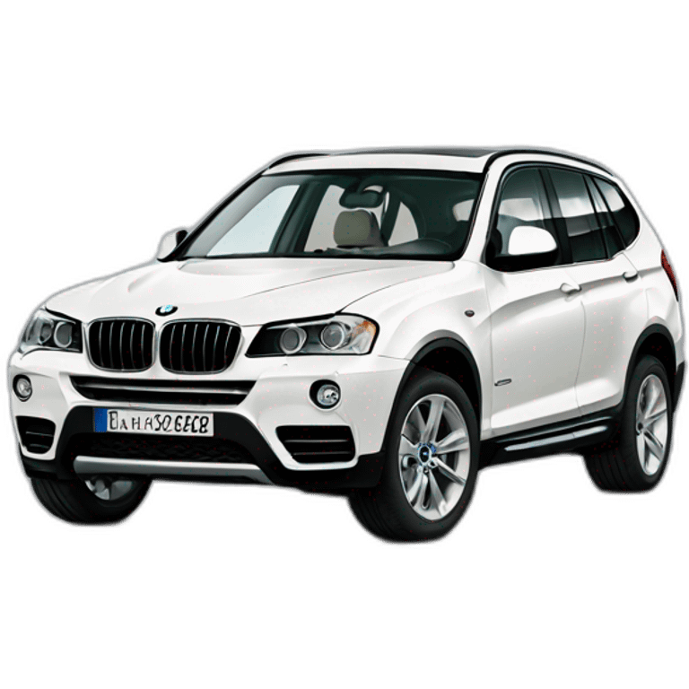 BMW X3 white emoji