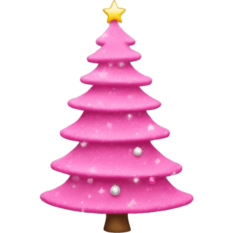 pink christmas tree  emoji