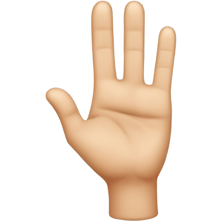 Finger quotation marks index and middle  emoji