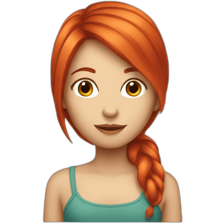 red hair girl emoji