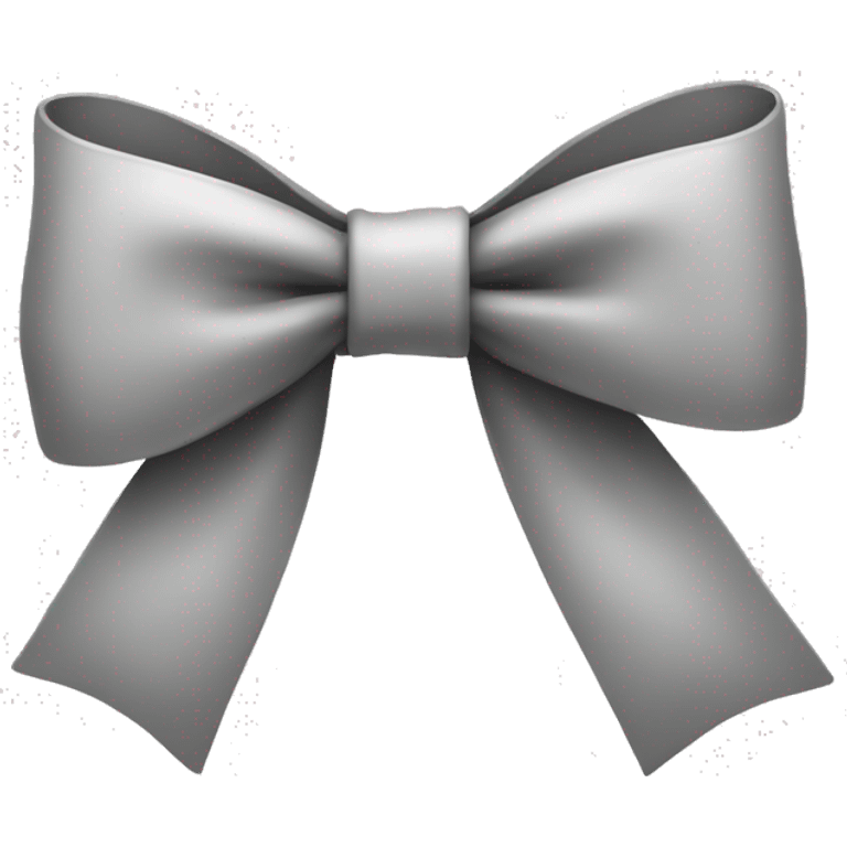 White a bow  emoji