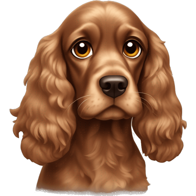 Brown cocker spaniel pappy emoji