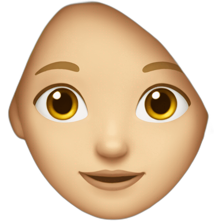 Girls is't blonds hair. emoji