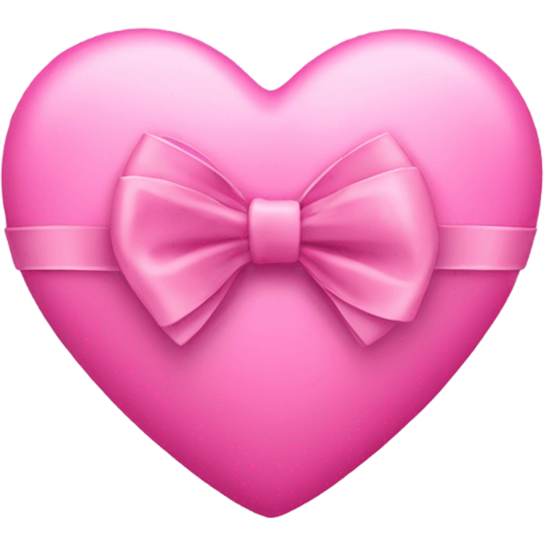 a pink heart with a bow  emoji