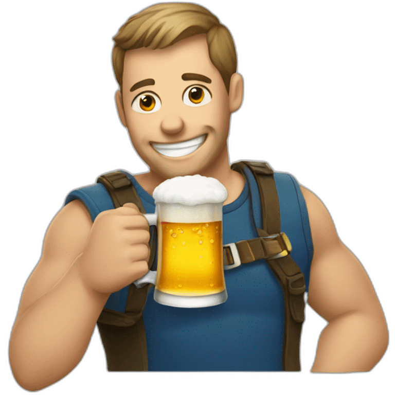 progammer drinking beer emoji