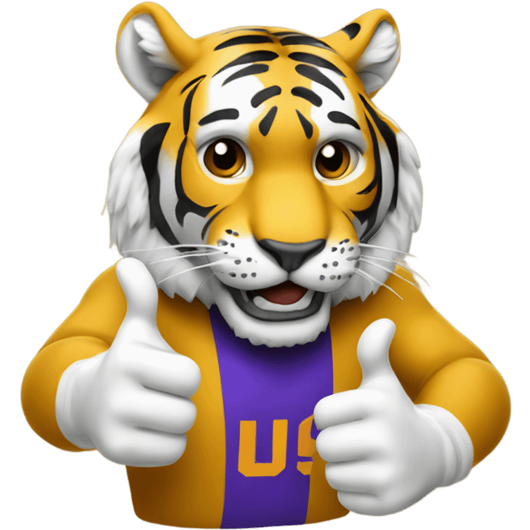 LSU tiger thumbs up emoji