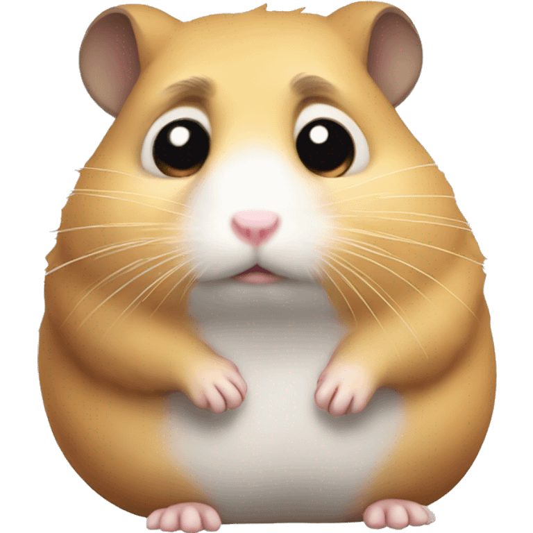 Hamster with big sad eyes emoji