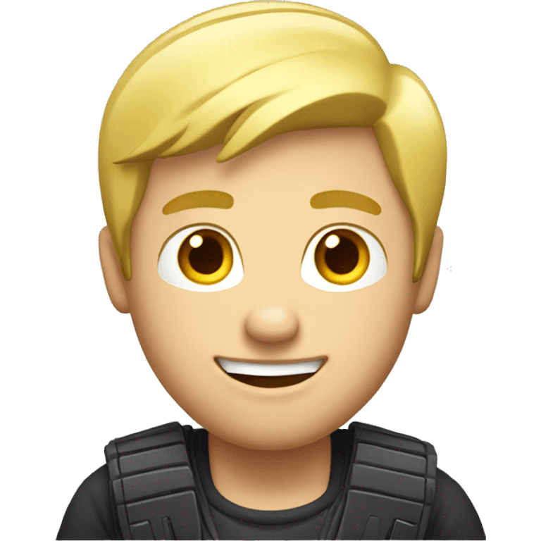 playing video games blond guy  emoji