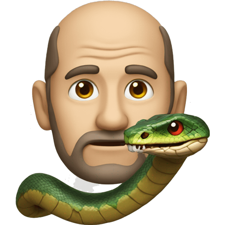 Snake head with man emoji